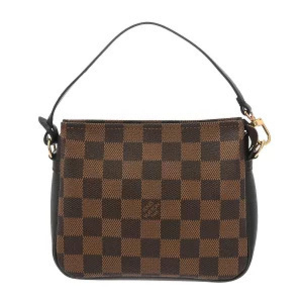 Louis Vuitton Damier Trousse Makeup Brown Canvas Accessory Pouch